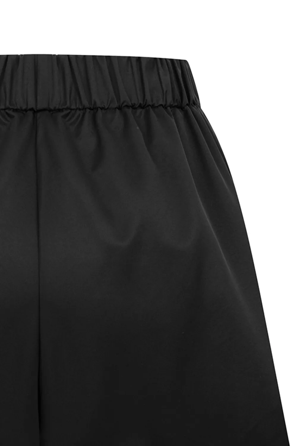 Elasticated Short-Black