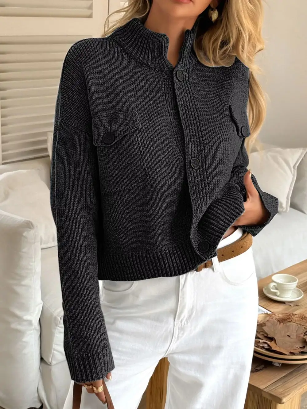 Everyday Button Down Knit Cardigan