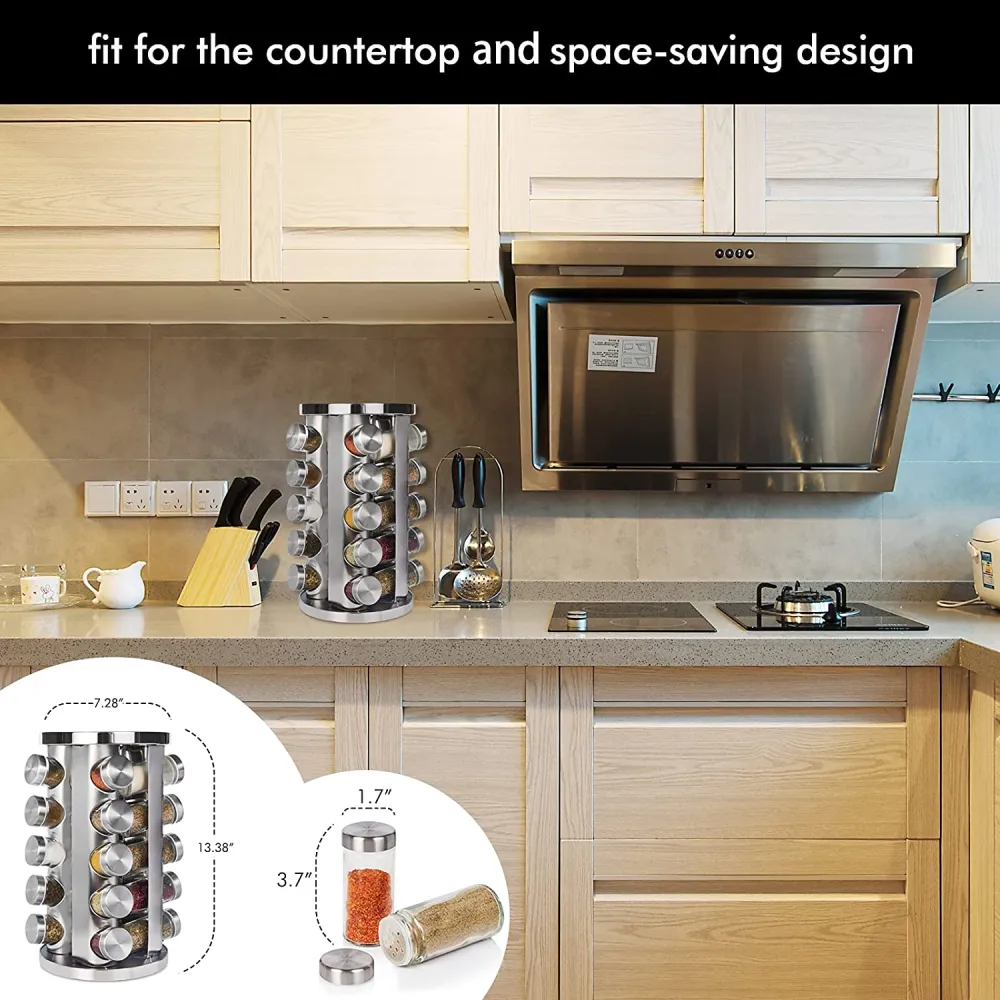 (Store Closing Sale) Spice rack, countertop spice rack organizer