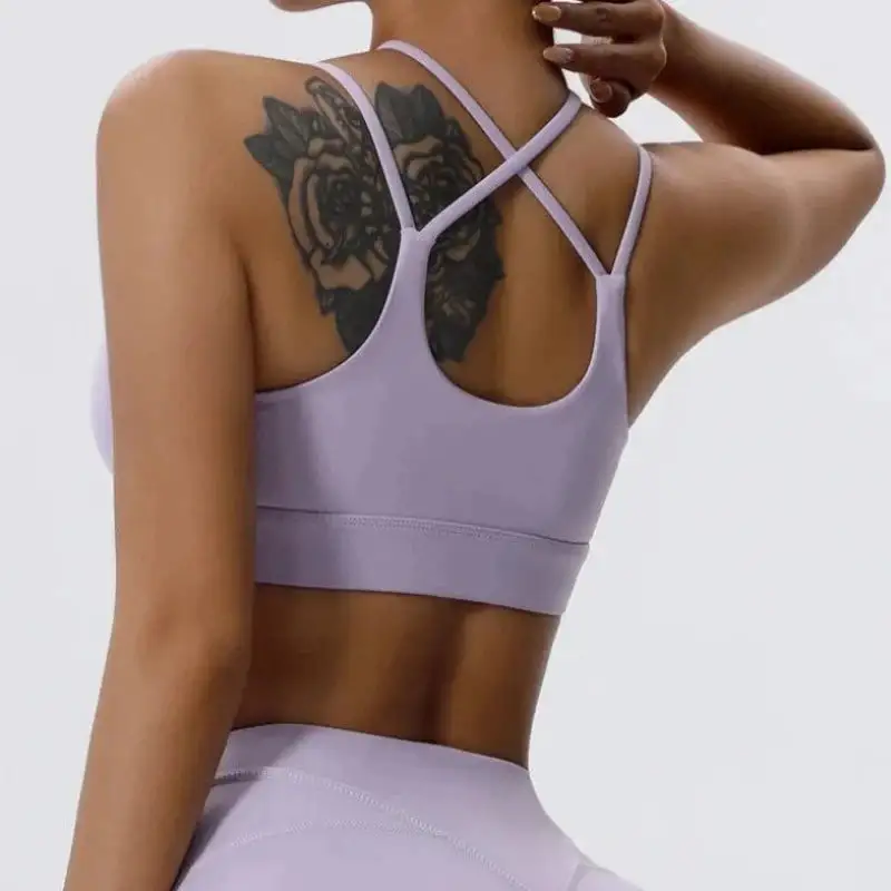 Convertible-Strap V-Neck Sports Bra