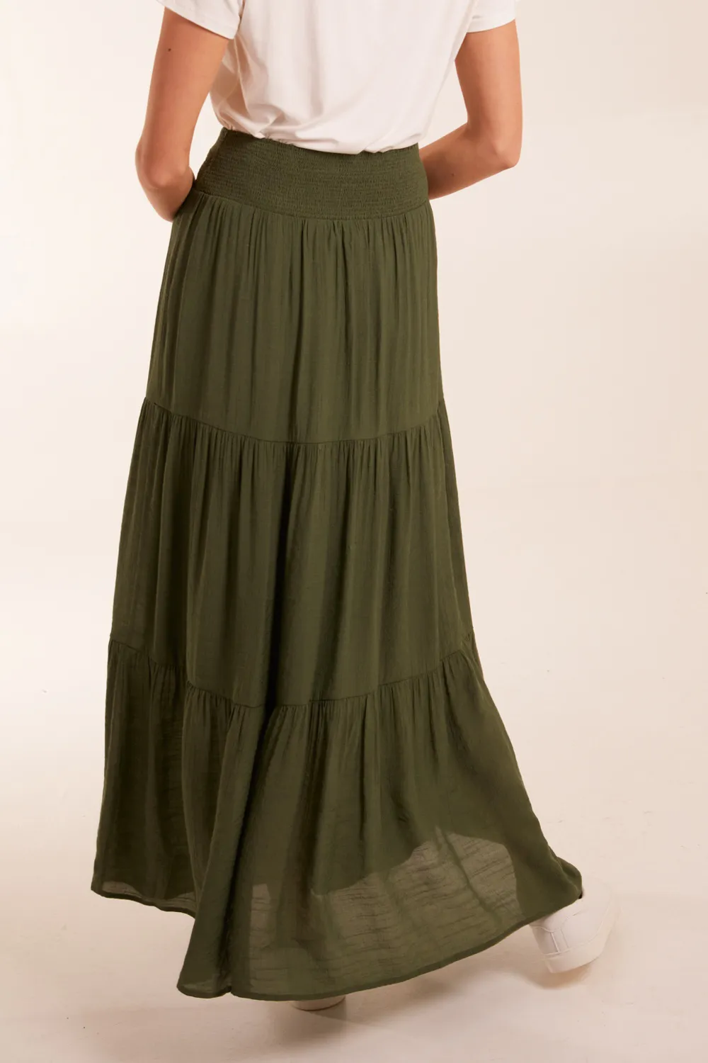 Gentle Pleated Waist Women's Skirt