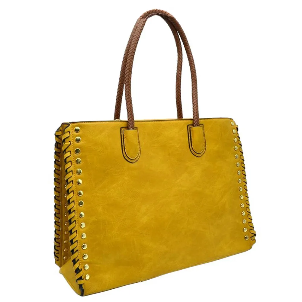 Tote Studded Shoulder Bag