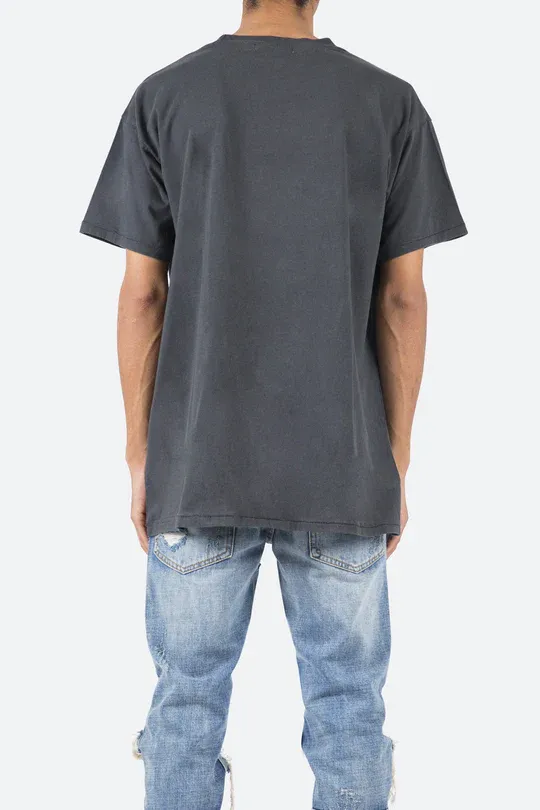 CHARCOAL GRAY OVERSIZED CREW NECK T-SHIRT