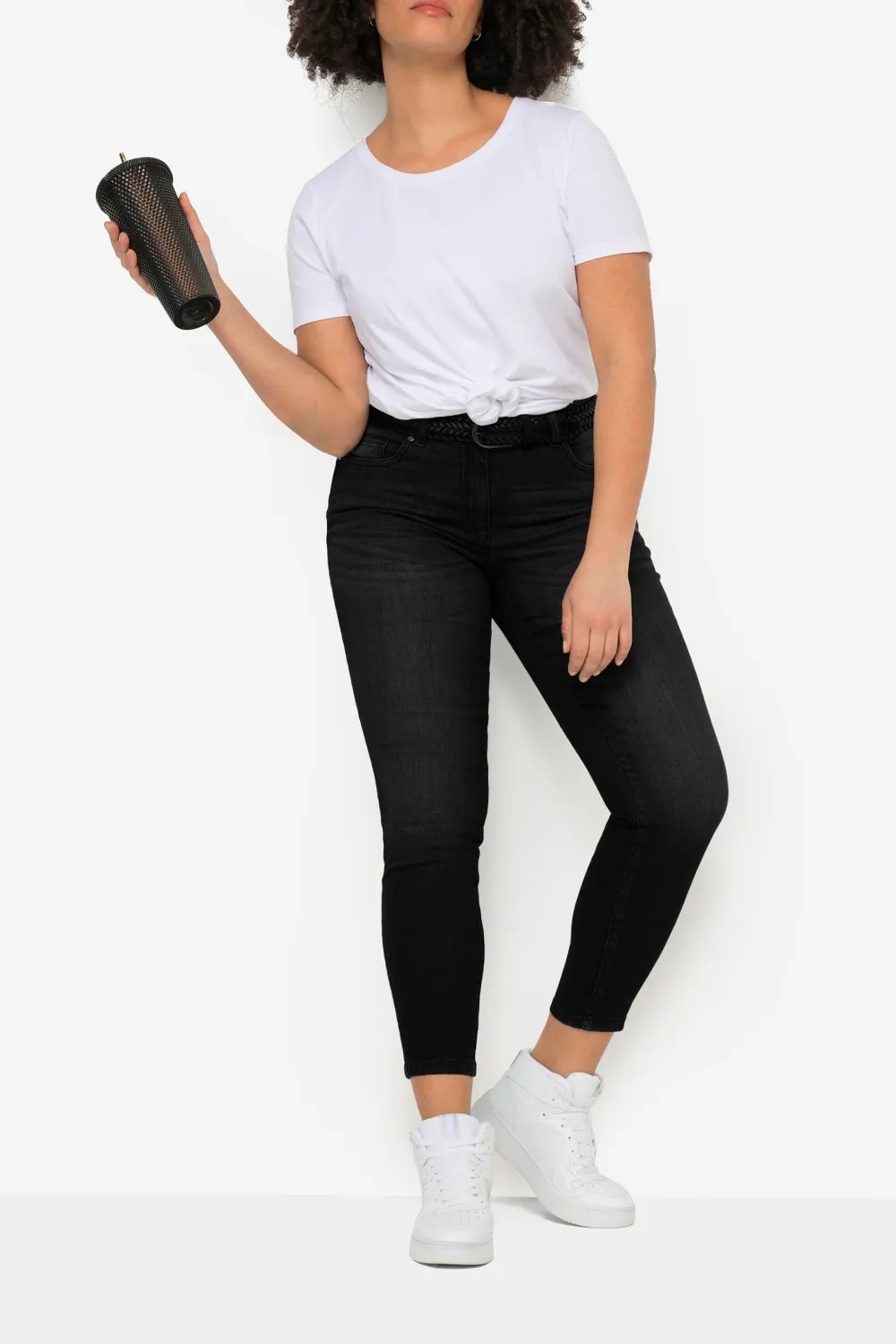 Solid Color Stretch Jeans