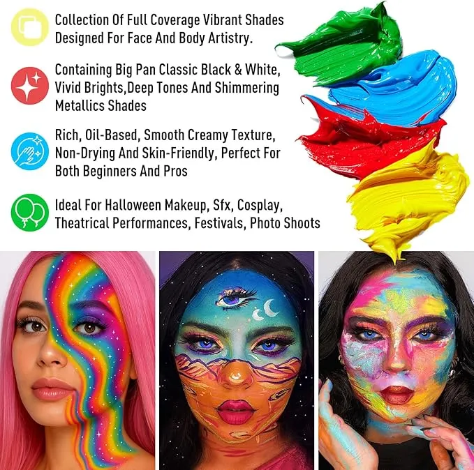 Halloween Early Sale🎨 20-Color Face & Body Oil Paint Palette