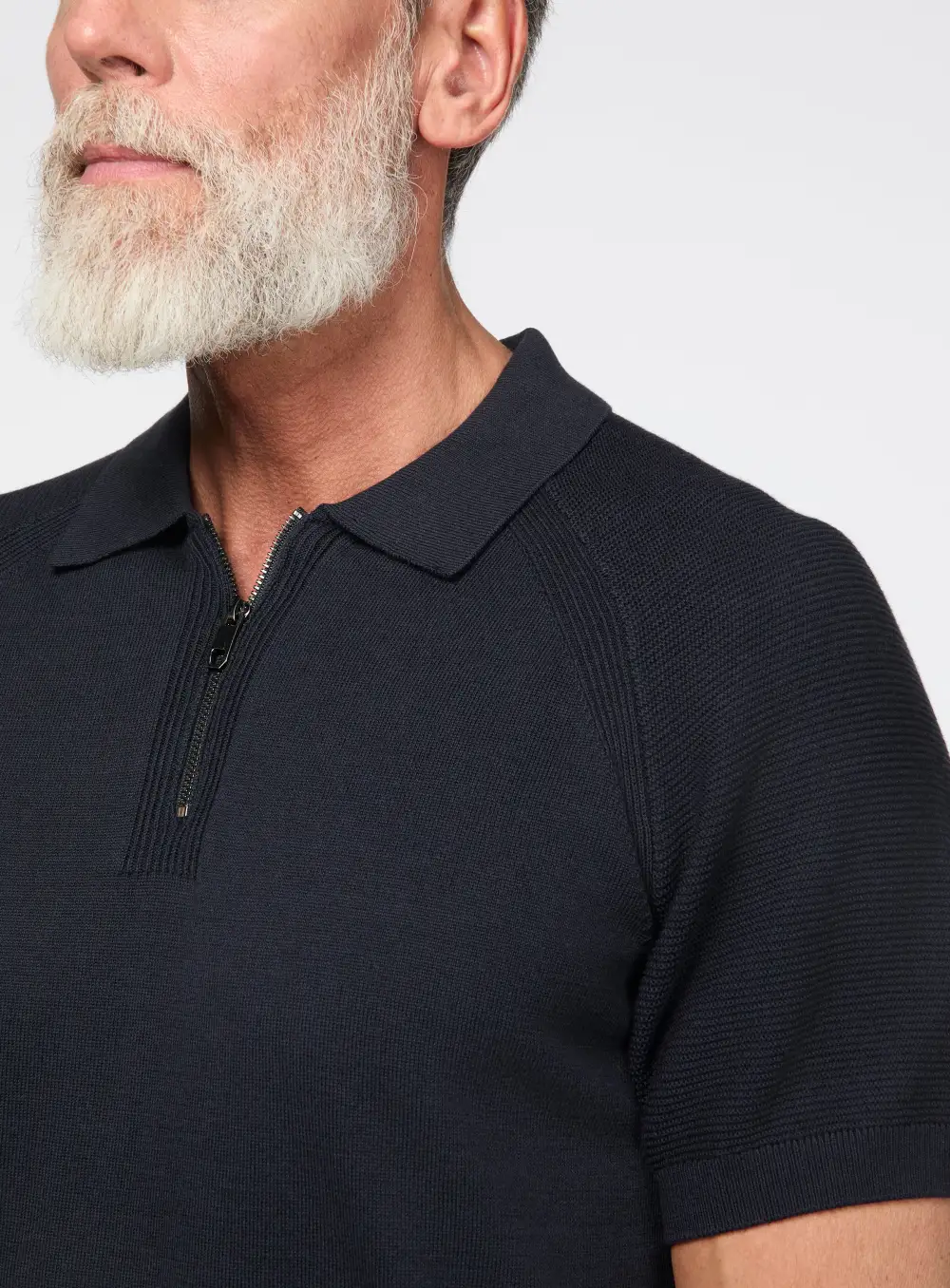 Textured Jacquard Casual Polo