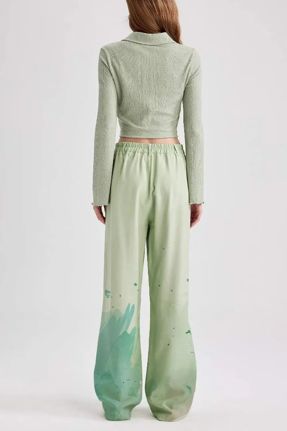 Wide Leg Normal Waist Pocket Trousers