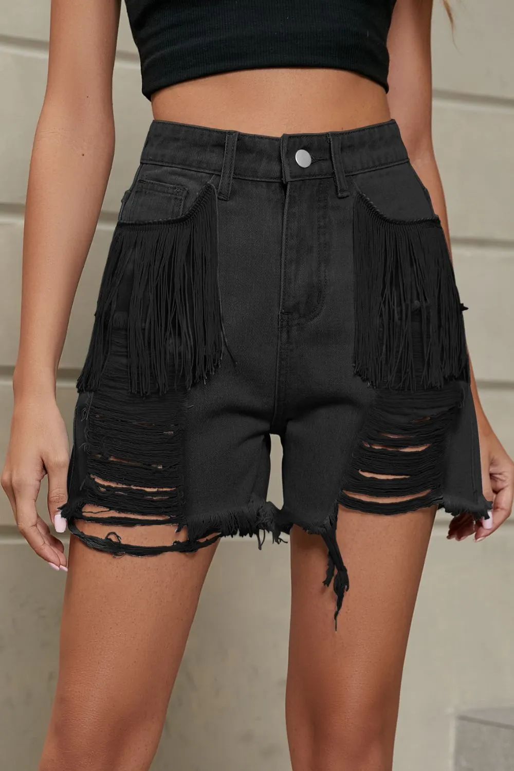 Textured Clean Pocket Detail Shorts