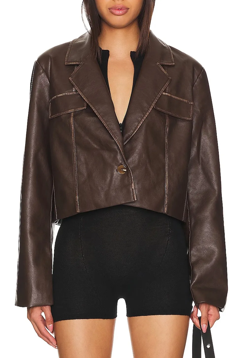 Faux Leather Jacket