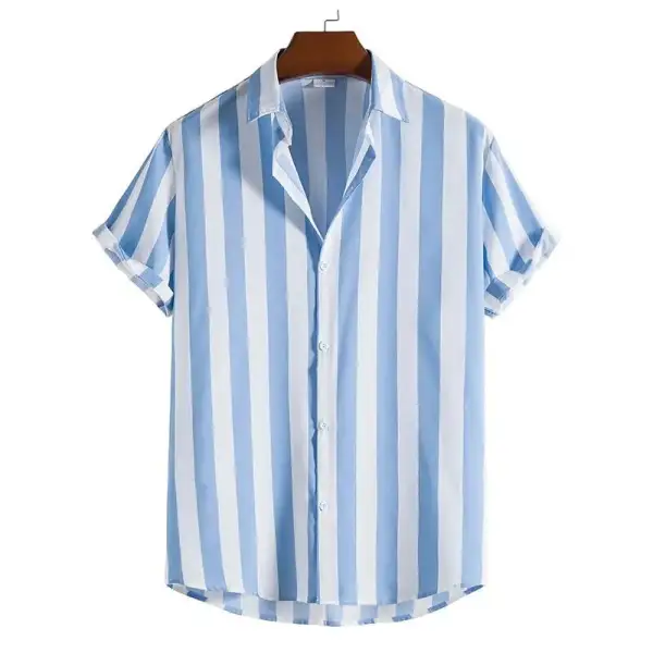 Linen Blend Camp Shirt