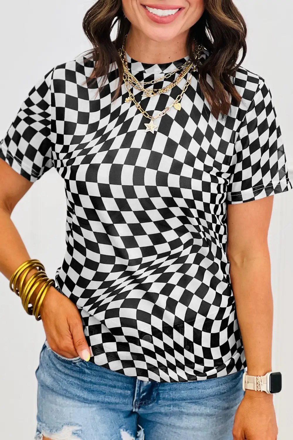 Airy Flutter Sleeve Casual Tee