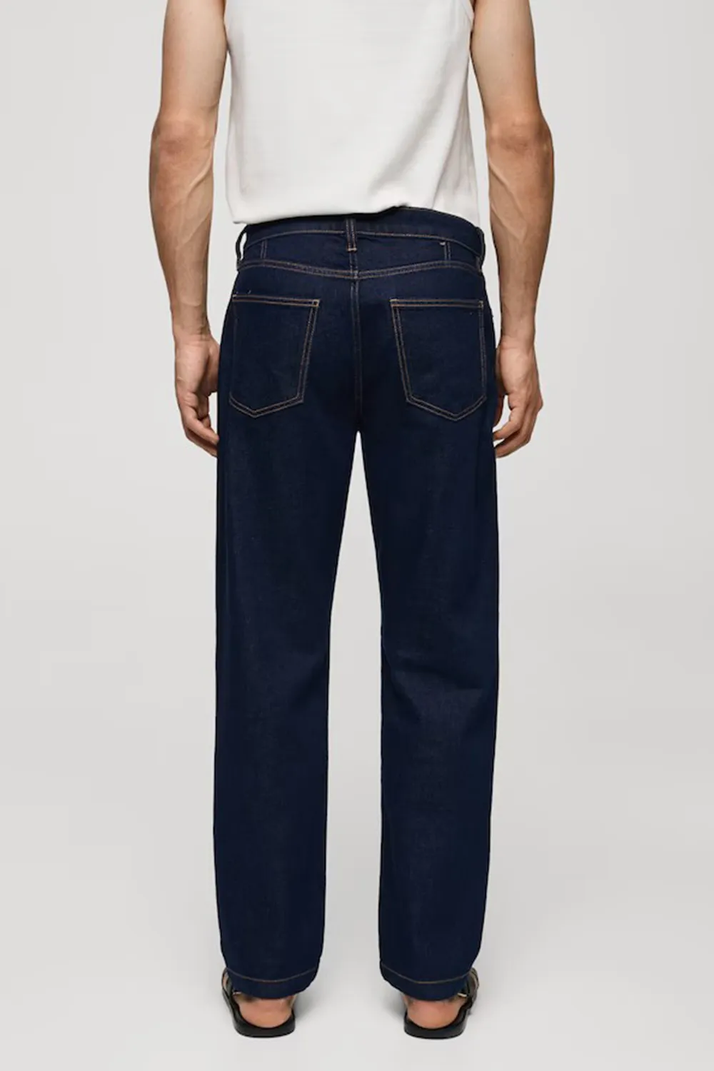 Relaxed Fit Dark Wash Jeans