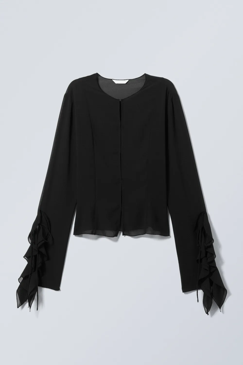 Ruffle Round Neck Blouse