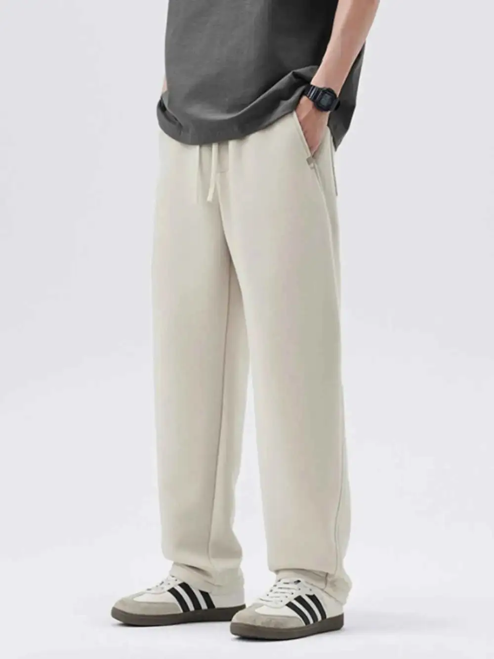 Everyday Casual Loose-Fit Drawstring Pants