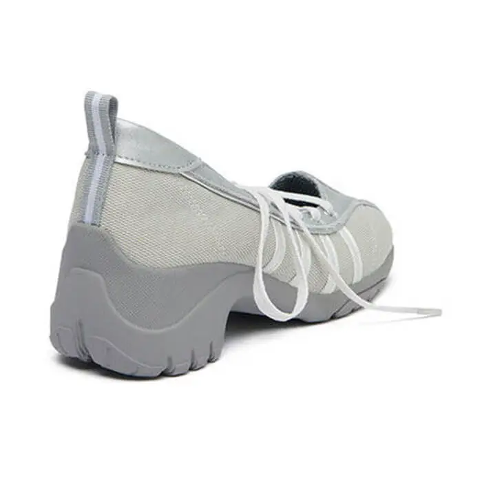 Model Lace Up Ballet Heeled Sneakers