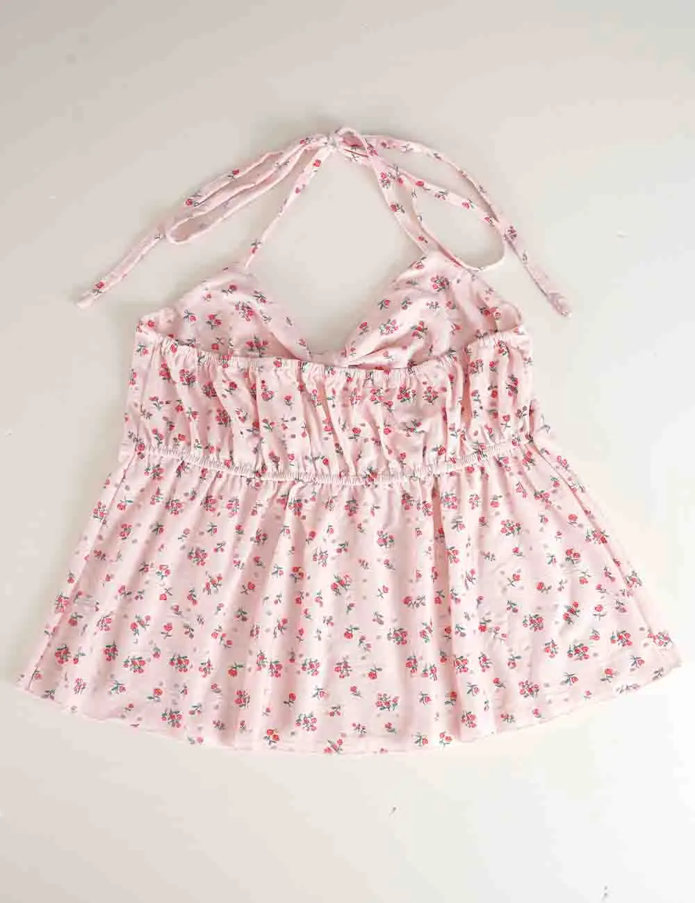 Eyelet Halter Sleeveless Top