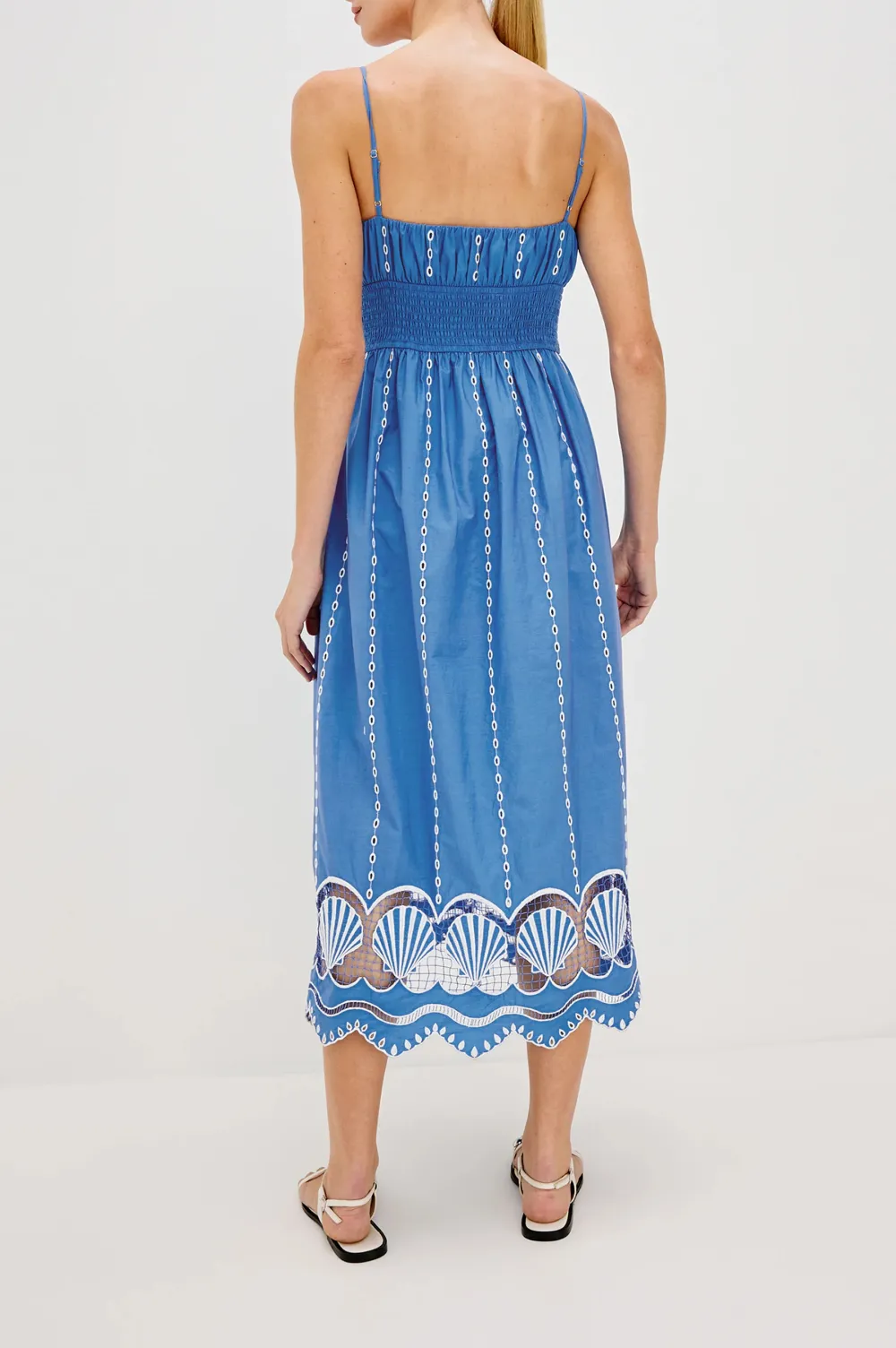 National Style Shell-Patterned Skirt With A Flared Bottom For Ladies