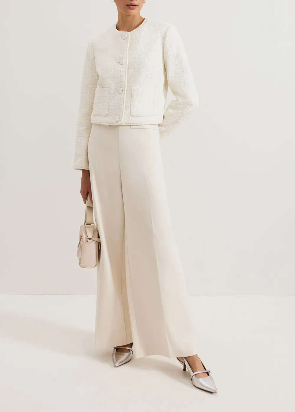 Plain Texture Double-Pocketed Jacket
