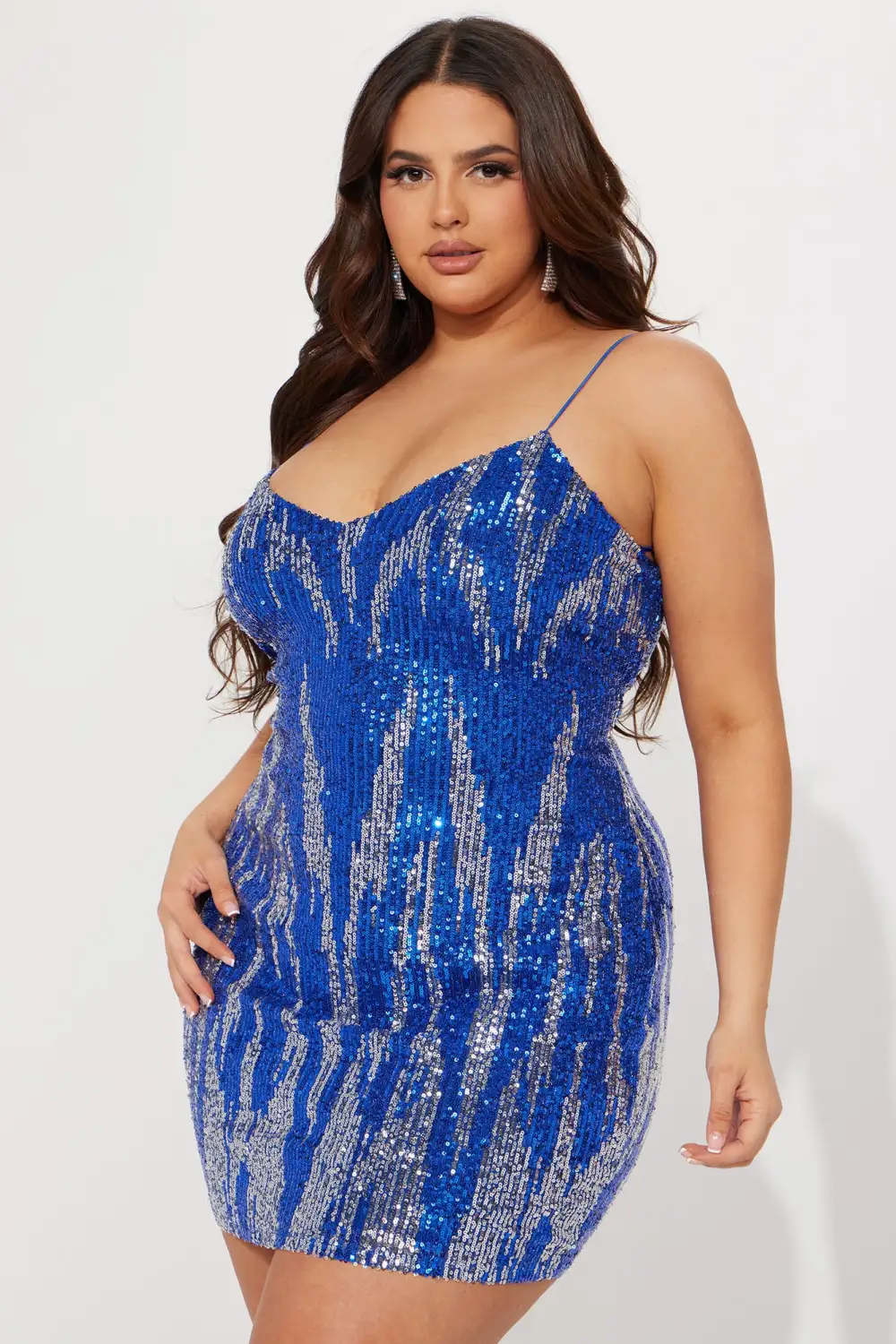 The Nominee Sequin Mini Dress - Royal