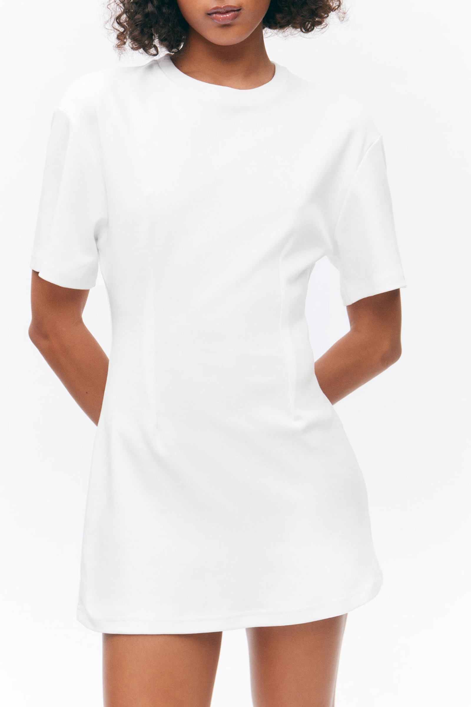 Drop Shoulder Half Sleeve Dress