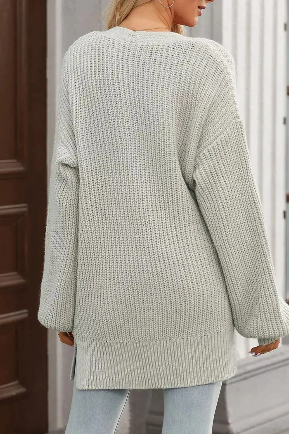 Chunky Knit Button Down Cardigan