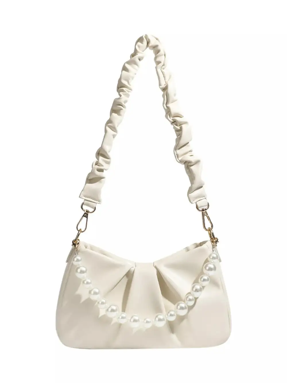 Ruched Handle Crossbody Bag