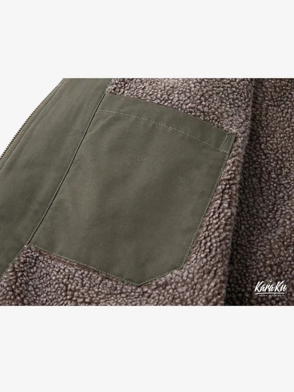 Men'S Sherpa Lined Pocketed Bomber Jacket