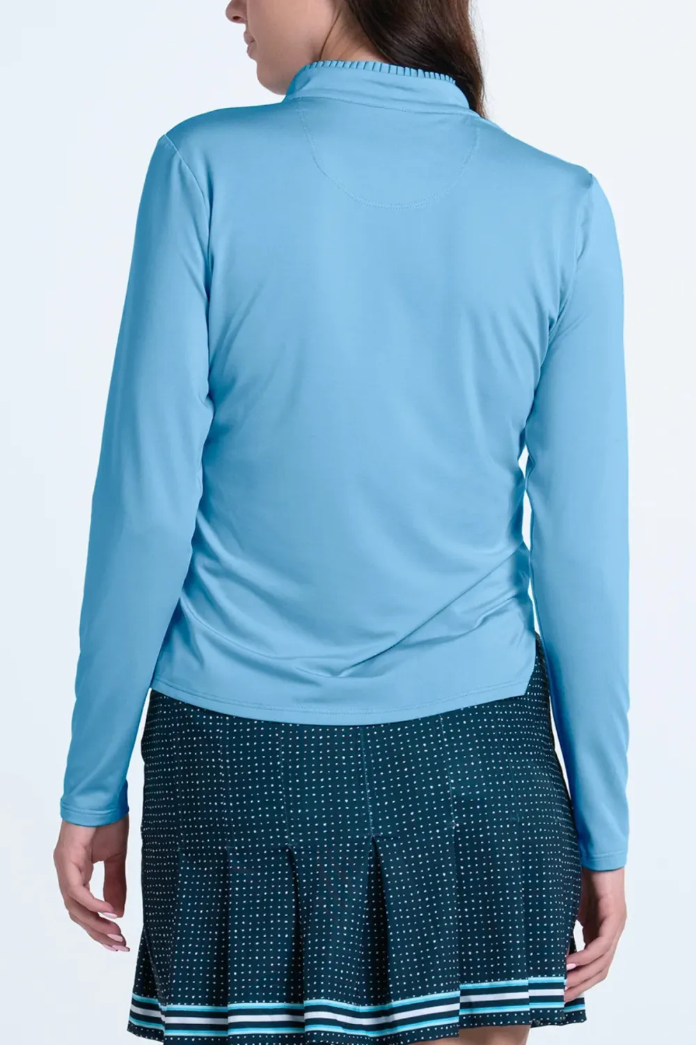 Pleated Long Sleeve Lucky Top