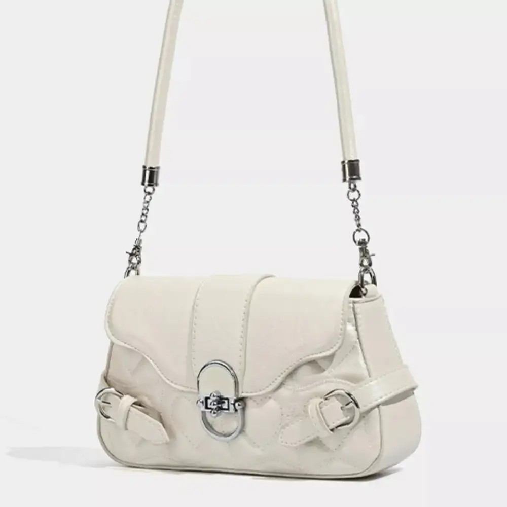 Quilted Buckle Crossbody Bag