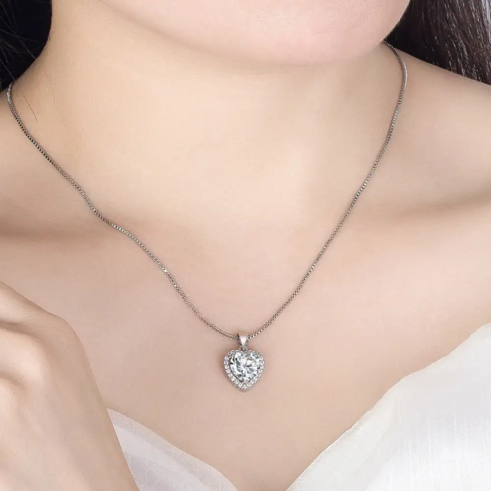 Moissanite Heart Jewelry