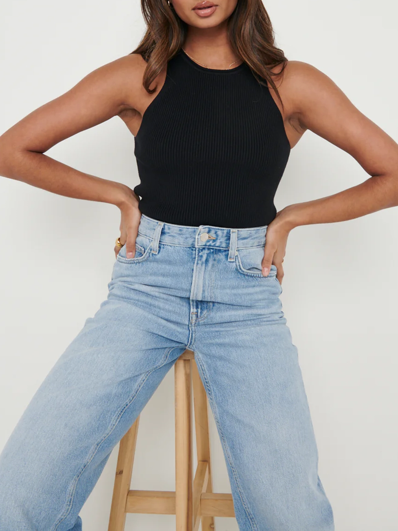 Ribbed Racer Tee