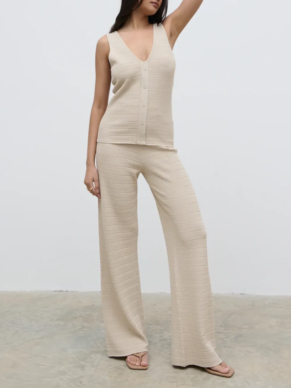 Crochet Knit Trousers