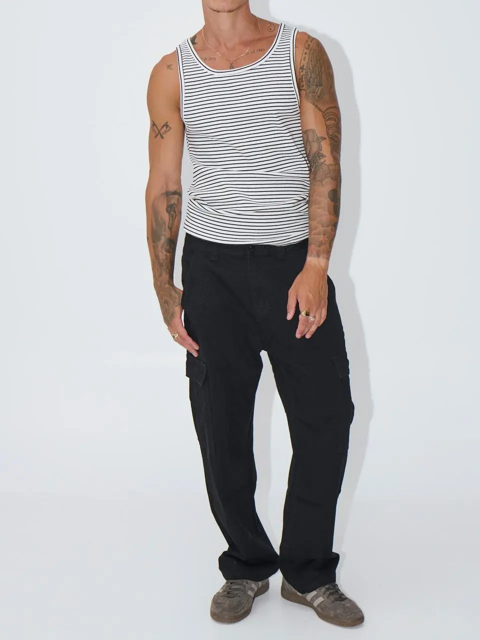 Leisure And Comfortable Versatile Stripe Tank Tops