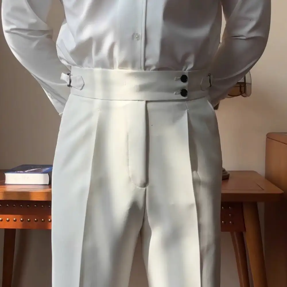 Smart Elastic Side Tab Trousers