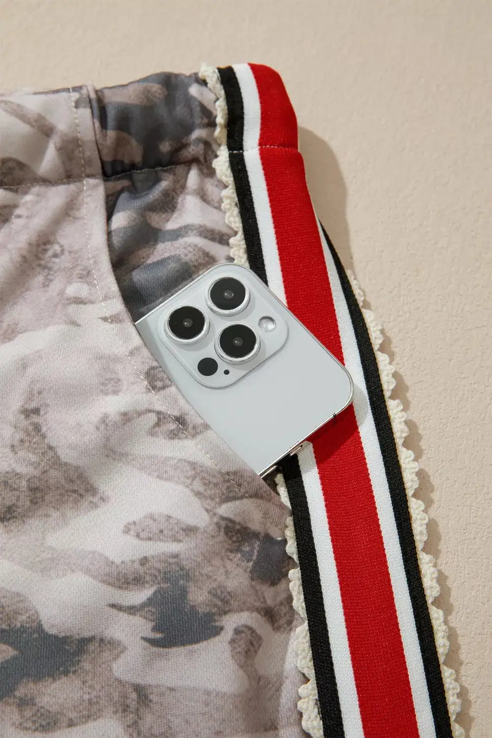Camo Print Drawstring Waist Joggers Pants
