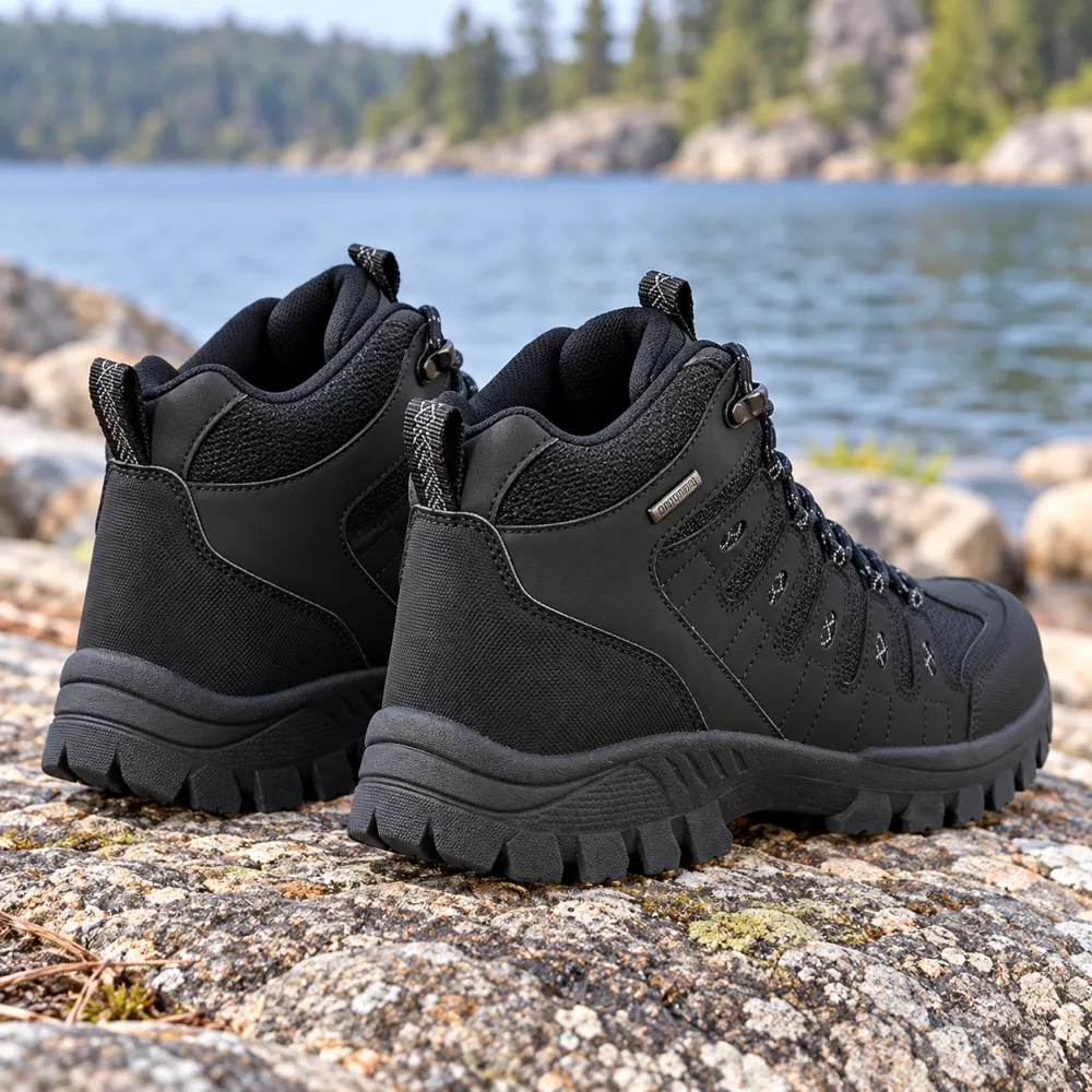 ⏰Limited Time Deal: Up to 70% Off — Men's High-Top Hiking Boots — Outdoor Trekking Shoes — Breathable, Lightweight, Wide Toe Box, Arch Support, Cushioned, Waterproof, Non-Slip