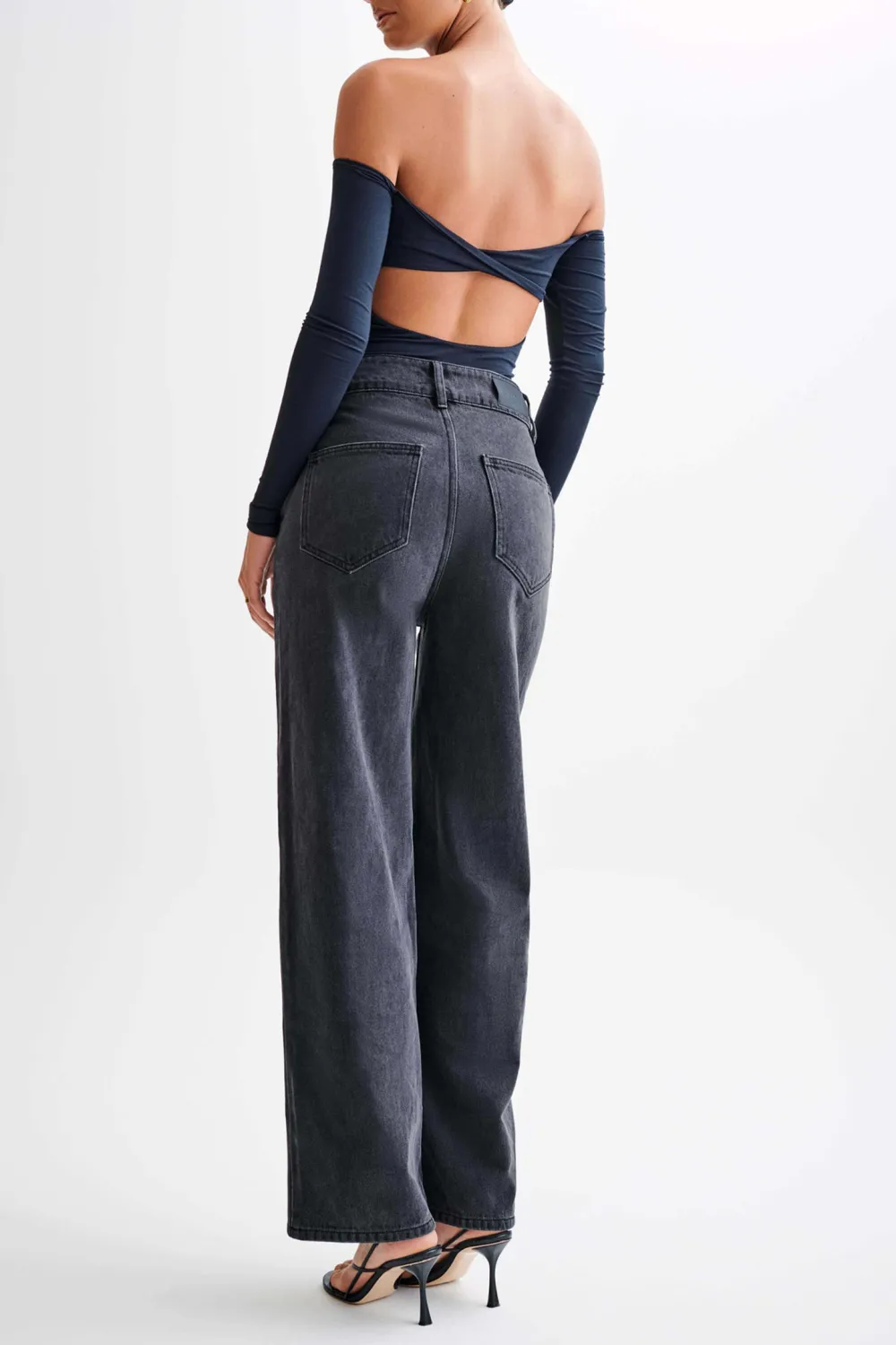 Off Shoulder Long Sleeve Bodysuit