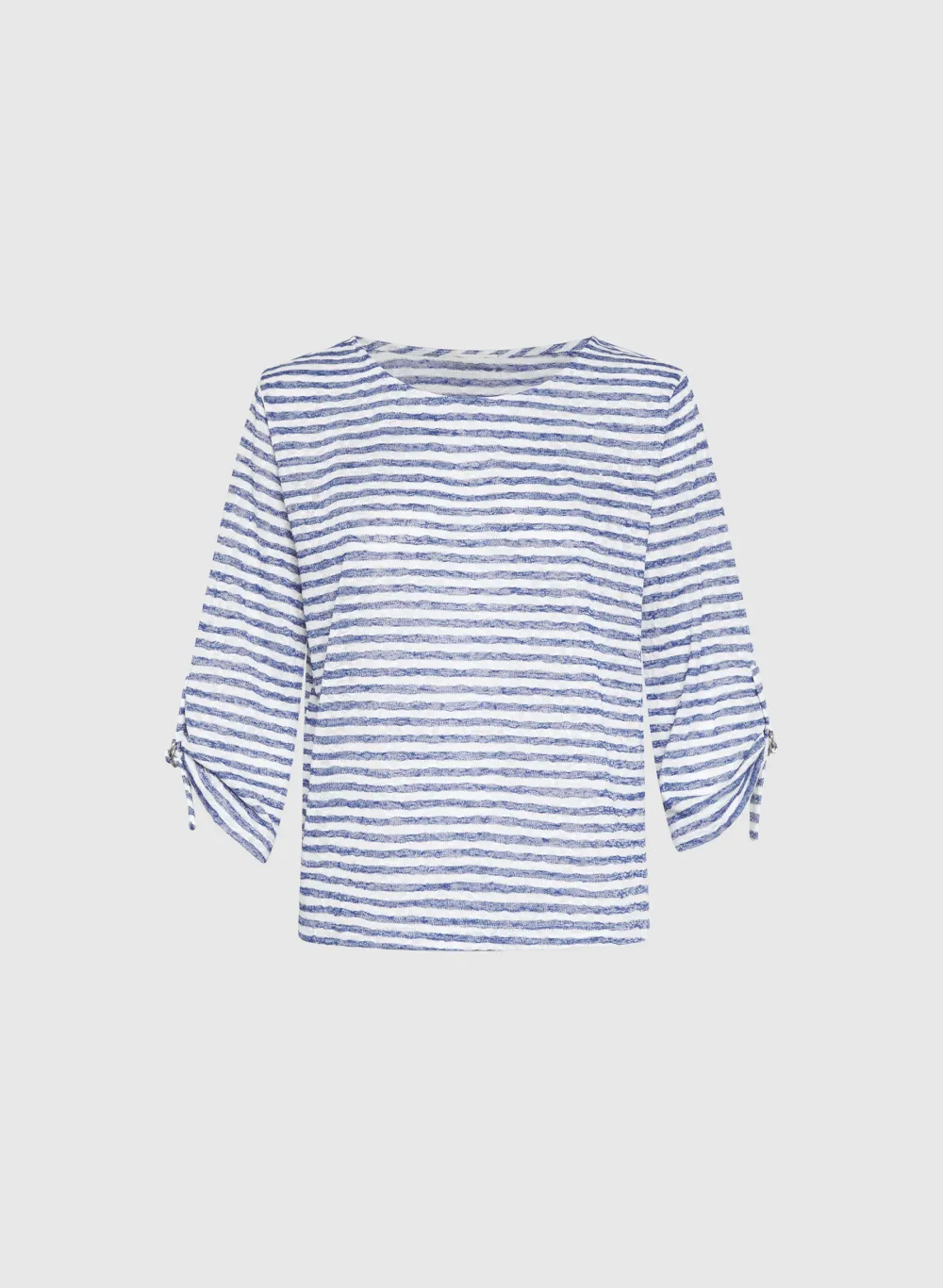 Casual Chiffon Top With Striped Print