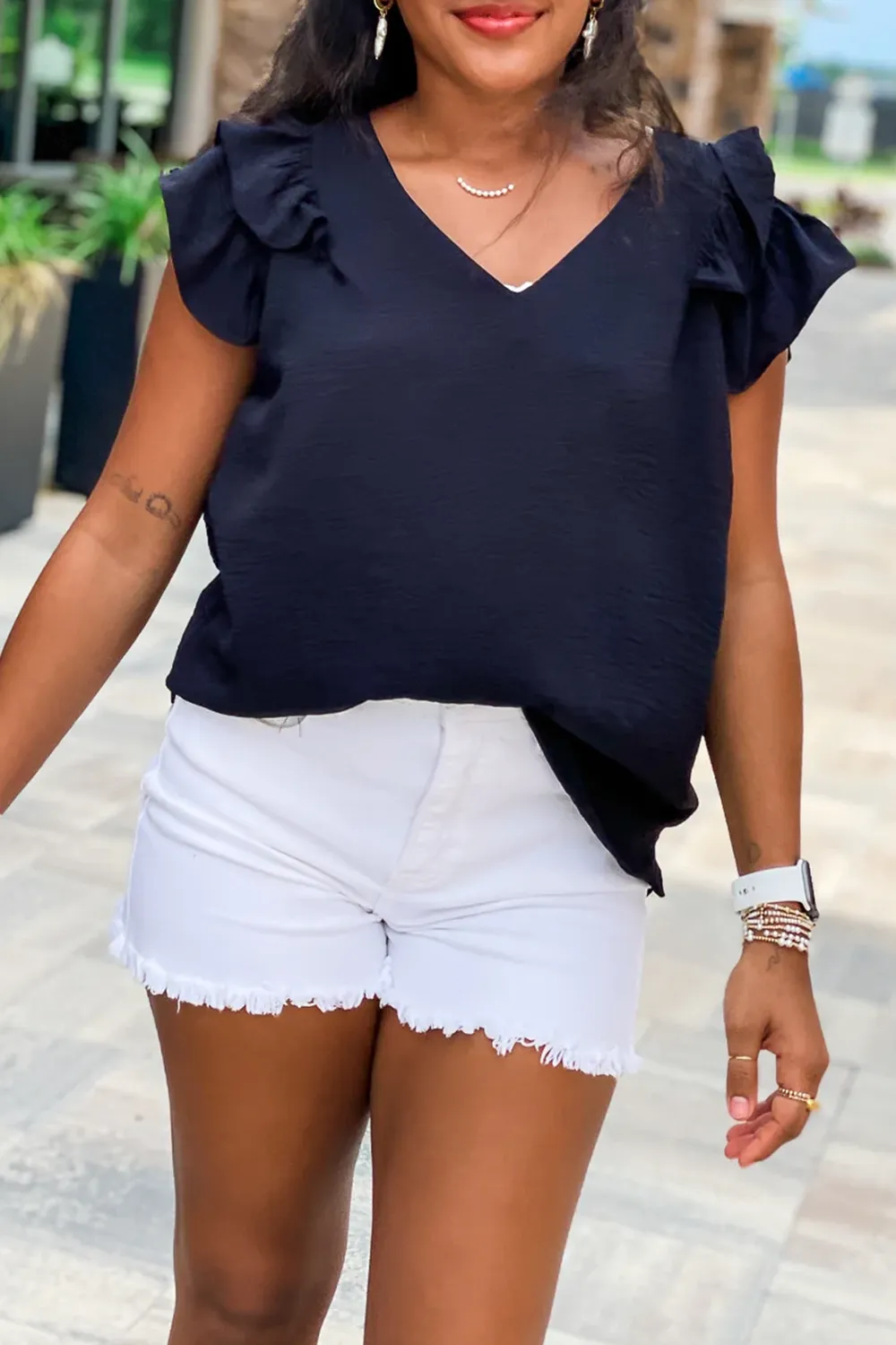 Small Flying Sleeve Top