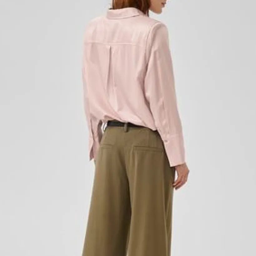 Satin Viscose Button Down Shirt