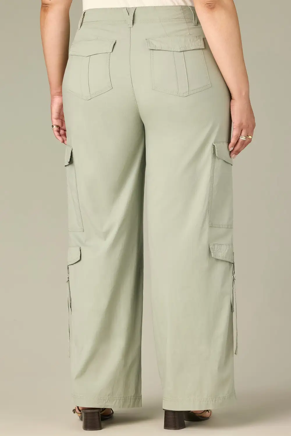 Plus Size Utility Wide Leg Utility Pants