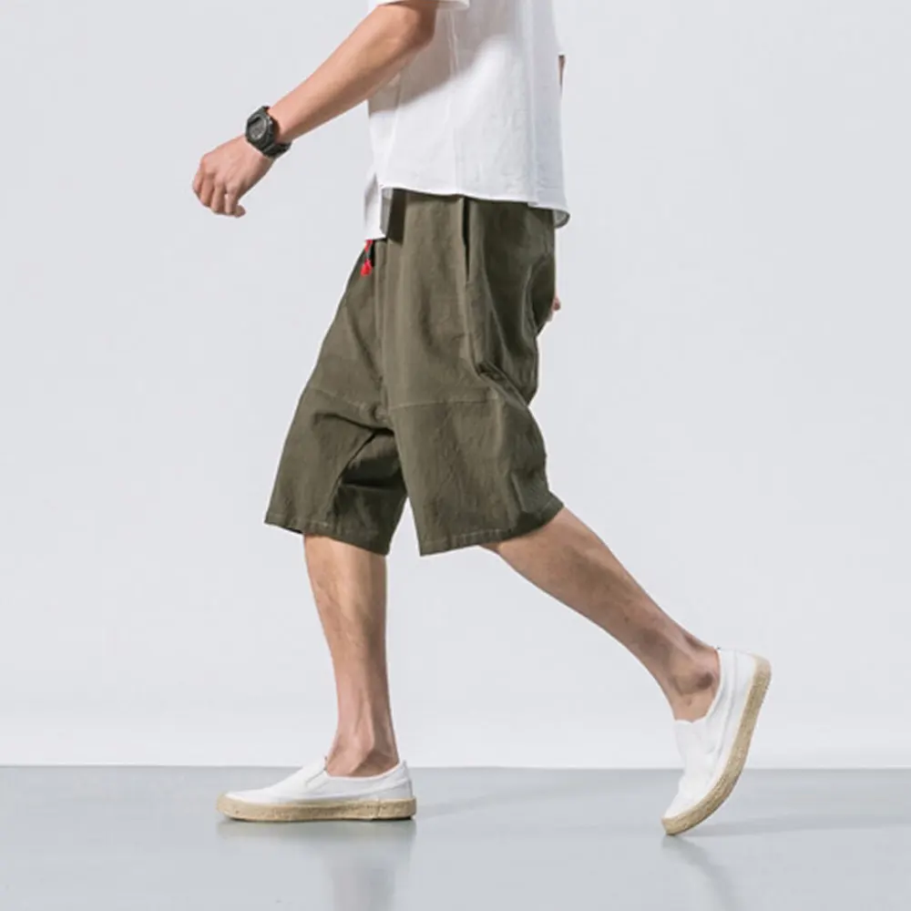 Casual Drawstring Weekend Shorts