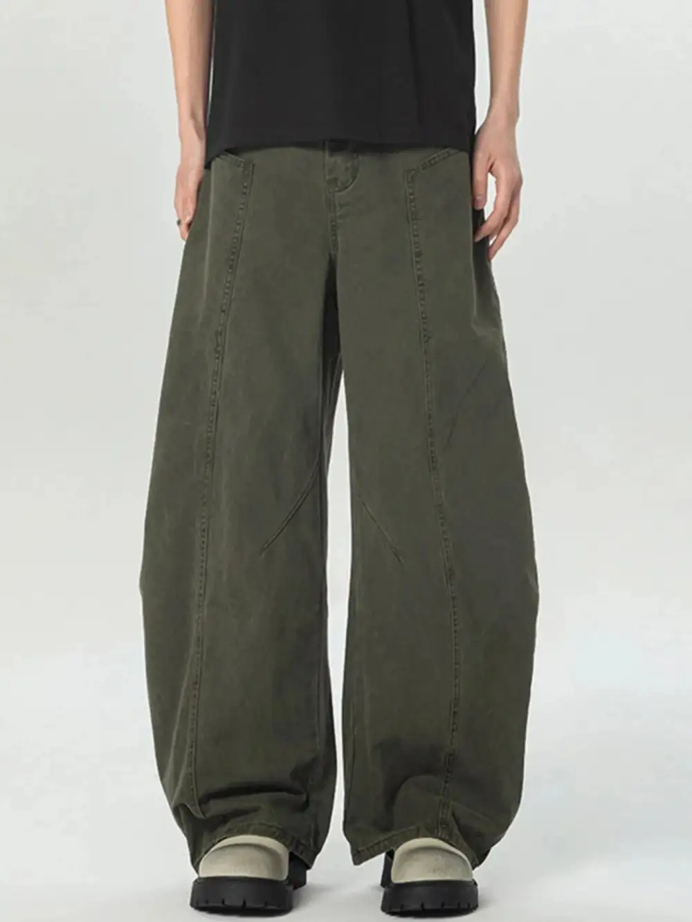 Pocketed Wide Leg Pants
