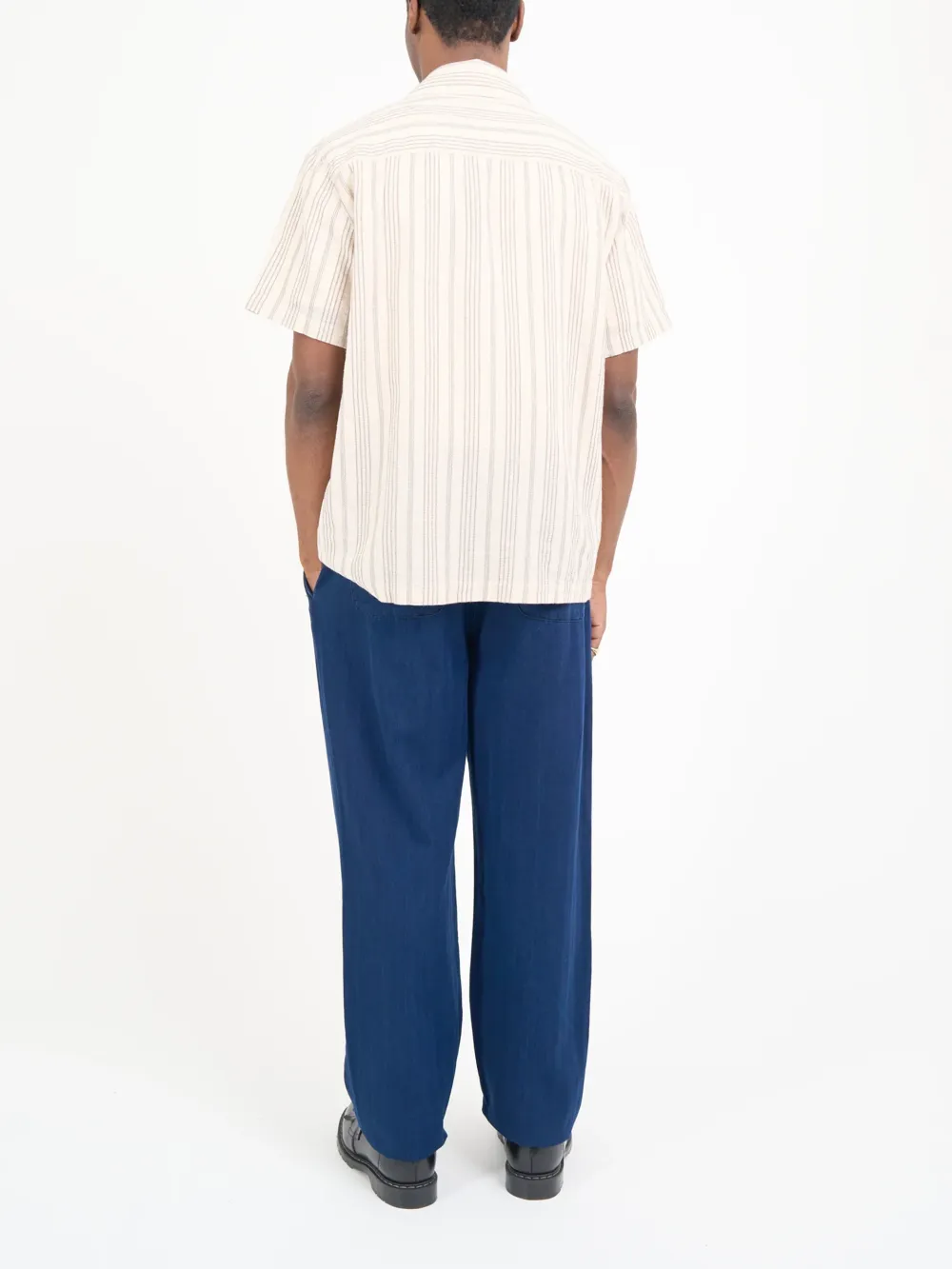 Sand Short Sleeve  Cotton-Hemp Shirt