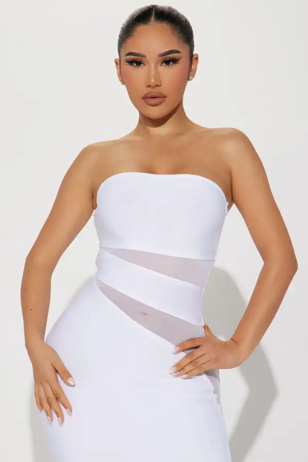 Mackenzie Bandage Maxi Dress - White
