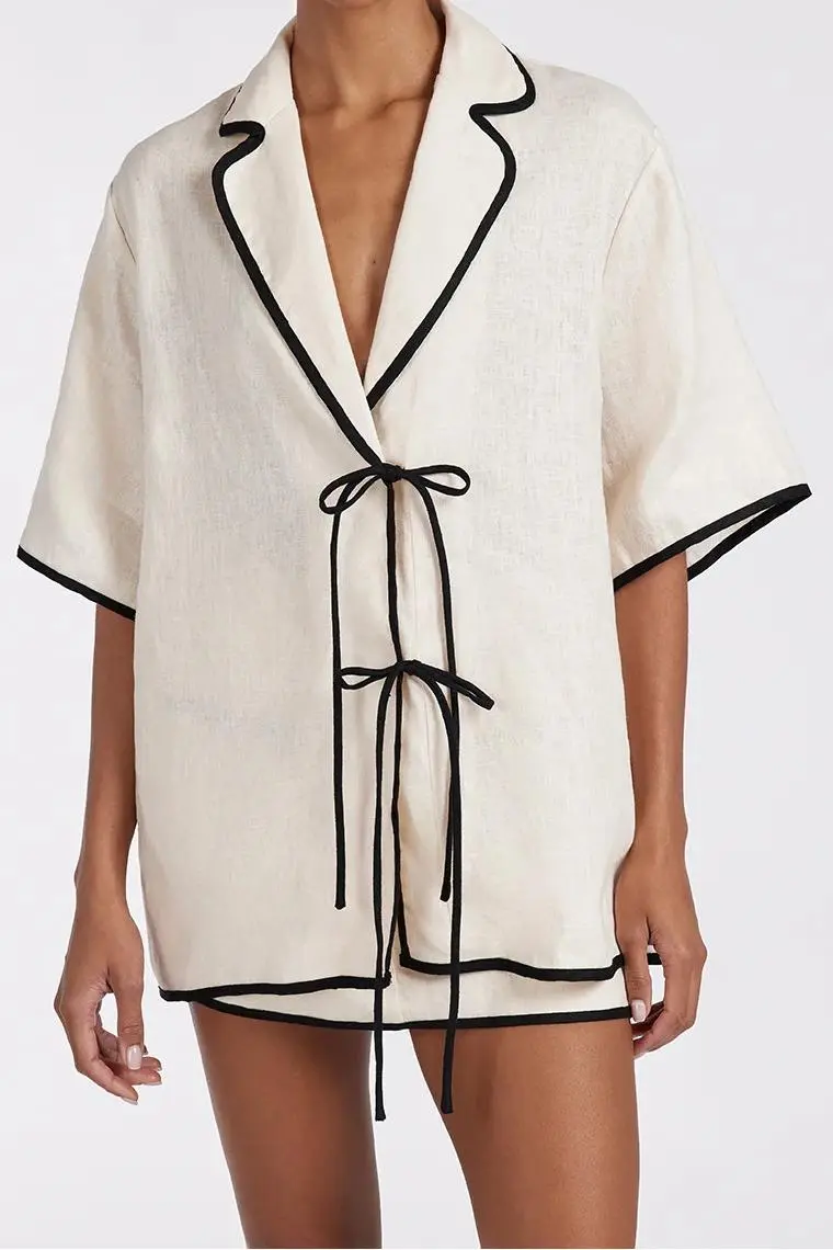 CREAM LINEN SHIRT