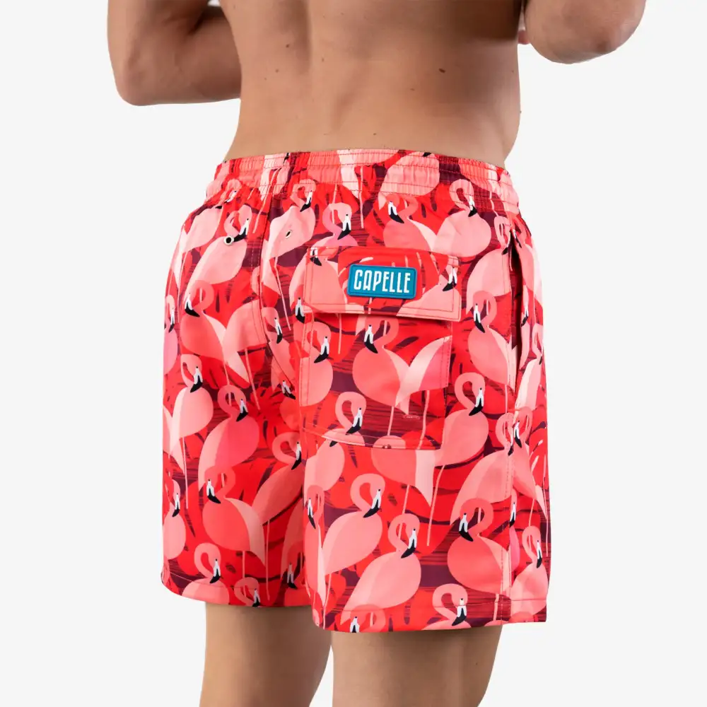 Pink Mid-Length Hybrid Short
