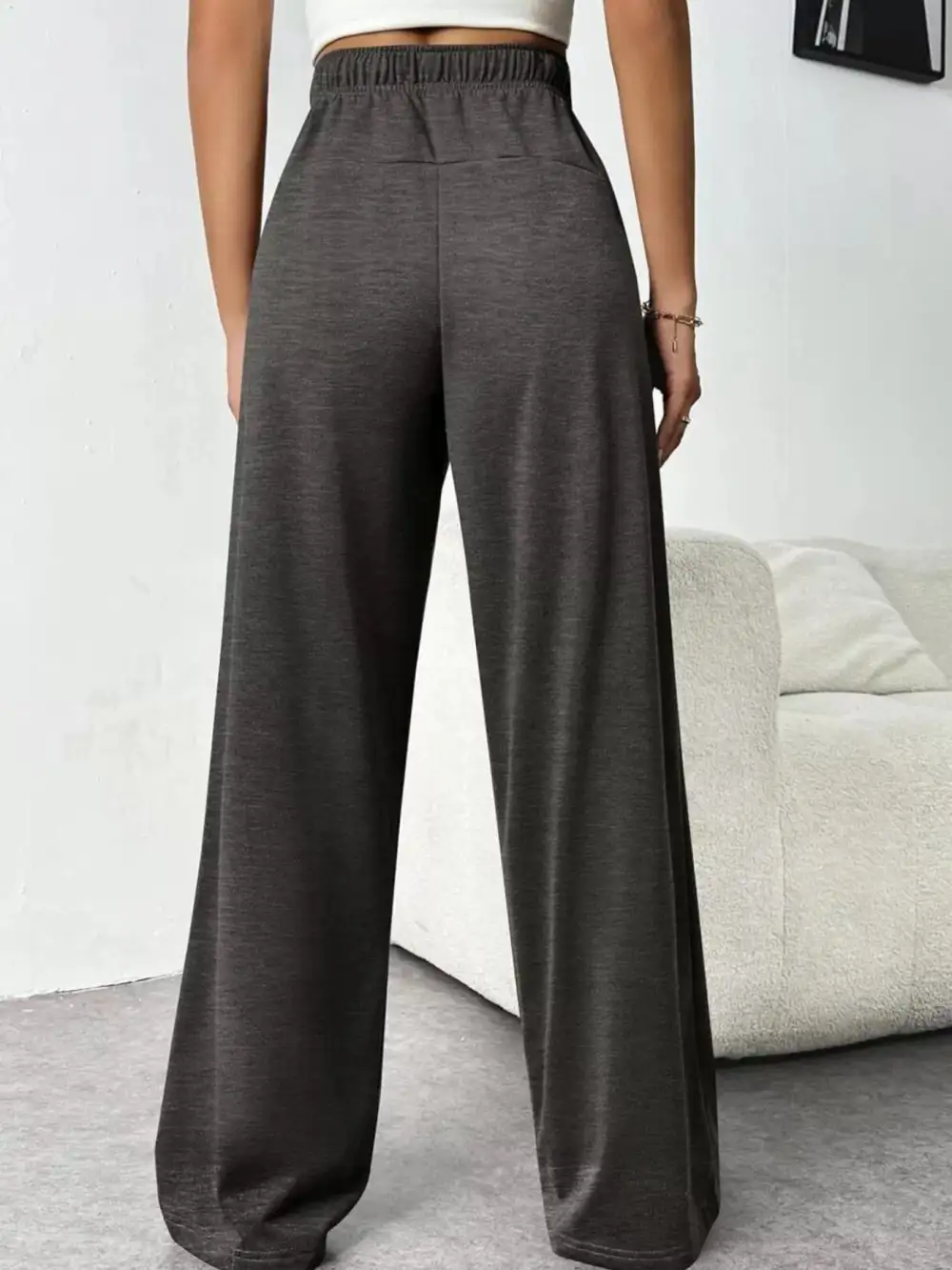 Everyday Drawstring Wide Leg Pants