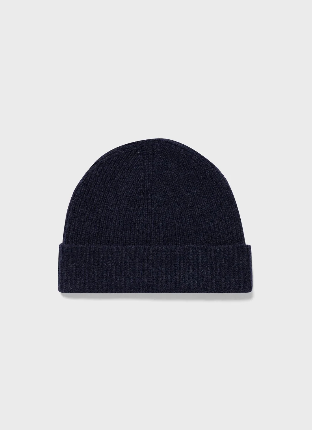 Cashmere Ribbed Hat - Blue
