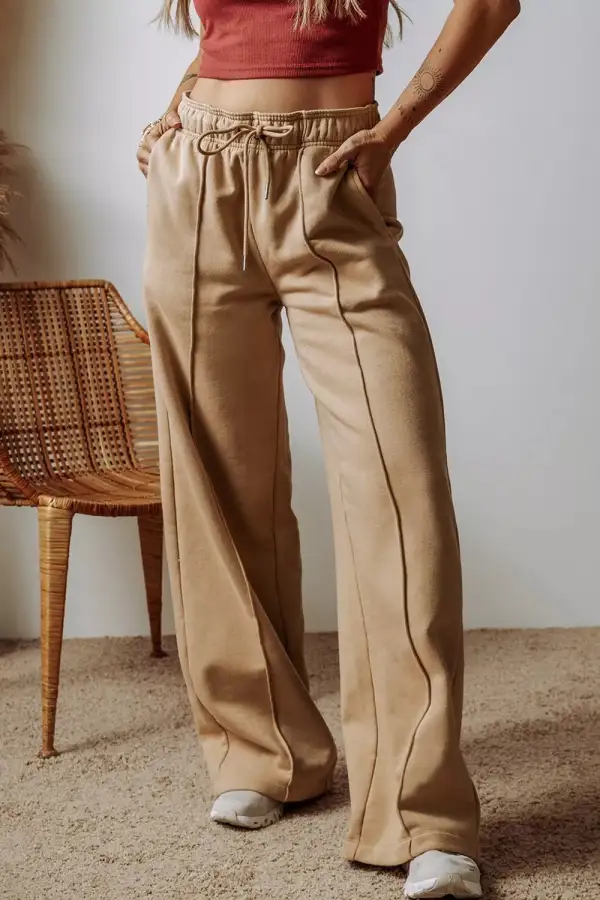 Wide Leg Drawstring Pants